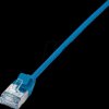 CQ9036S Patch cable, Cat.6a, U/FTP, blue, 1 m