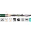 Kabel sterujący chainflex CF6 liczba żył 4 Ekranowane Igus 1.5 mm² 15 AWG średnica zew 9.5 mm Zielony 100 m Polichlorek