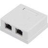 Gniazdo komp. kat.5e 2-port RJ45+RJ11