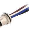 Złącze M12, żeńskie, PIN:4, gniazdo M12T-04PFFS-SF8B15