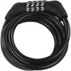 Burg Wächter 2620 Spiral Cable Lock Black Combination Code Theft Protection