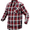 Koszula flanelowa krata czerwono-czarno-biała, rozmiar M 81-540-M