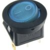 Przełącznik podśw.okr.niebieski 12V 20A/12VDC MK-29-12V niebieski; RoHS