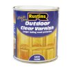 Rustins EAVS1000 Quick Drying Outdoor Clear Varnish Satin 1 Litre