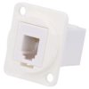 Łącznik FT Układ RJ9 4p4c gniazdo z obu stron 19x24mm CP30228W