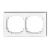 Deco Ramka Uniwersalna Podwójna Z Tworzywa Deco Soft, Biały Mat 25Drso-2