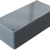 Aluminum enclosure, (L x W x H) 100 x 100 x 81 mm, silver gray (RAL 7001), IP66, 011010080