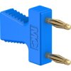 Jumper, pitch 12 mm, 30 VAC/60 VDC, 70 V, 10 A, gold-plated, blue, 63.9354-23