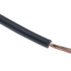 Przewód montażowy 0,75 mm2 Czarny RS PRO Poliolefina usieciowana EI5 18 AWG 500 V dł. 100m 22/1.0 mm +90°C Euroclass Eca
