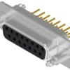 D-Sub socket, 15 pole, standard, equipped, straight, solder pin, 16-002153
