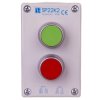 Kaseta sterownicza 2-otworowa z przyciskami zielony/czerwony szara IP65 SP22K2\01-1