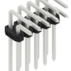 Pin header, 10 pole, pitch 2 mm, angled, black, SLY408210Z