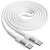 Akyga AK-USB-40 USB cable USB-C plug to plug White 1m
