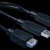 93353 USB Y adapter cable 2 x A plug to A socket