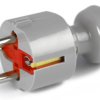 Wtyczka prosta rozbieralna Uni-Schuko 2P+Z Schuko 16A kolor szary WT-40 SZ