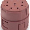 Socket contact insert, 9 pole, solder connection, straight, 73002731