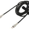 Kabel Usb C Wtyk Z Obu Stron 2M Czarny 100W Catjk-D01
