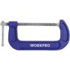 WorkPro WP232020 Screw Clamps Span 150 mm Length 280 mm Nosing 150 mm
