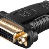 Adapter HDMI™/DVI-I, pozłacany - Połączenie typu Gniazdo HDMI™ (typ A)