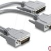 67609 D-SUB adapter, 60-pin LFH plug > 2x 25-pin plug, 0.3 m
