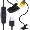 LAMPA BIURKOWA LED Z KLIPSEM czarna na USB