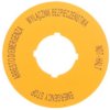 Tabliczka Opisowa Żółta Okrągła Emergency Stop (4 Języki) M22-Xbk15 167638
