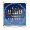 Zestaw zegara LED DIY z obracanym wyświetlaczem 5V USB,cyfrowa wyświetlająca czas,temperatura,alarm,funkcja pamięci,automatyczna