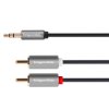 Kabel jack 3.5 wtyk stereo - 2RCA 1.8m Kruger&Matz Basic