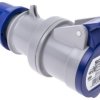 Złącze przemysłowe - zasilające 16A Gniazdo 230 V 2P + E Żeński Scame Niebieski Montaż na kablu IP44