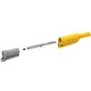 Adapter z wtykiem bananowym Męski Śruba Żółty 20A Electro PJP rozmiar 4 mm