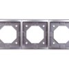 Simon Basic Standard Ramka bryzgoszczelna potrójna uniwersalna IP44 stal inox BMR3B/21