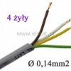 Przewód sterowniczy LiYY, 4x0,14 350V