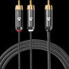 CATB24000GY30 Nedis Subwoofer Cable | RCA Male | 2x RCA Male | Gold Plated | 3