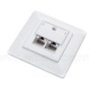 Puszka podtynkowa, kat. 5e, 2x RJ-45, UTP