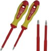 Zestaw Śrubokrętów Wkrętaków Płasko krzyżowych Izolowane 1000V VDE PZ/FL