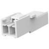 Socket housing, 2 pole, pitch 3.96 mm, straight, natural, 176282-1
