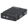 Przełącznik KVM VGA/USB 4x1 4-Portowy z Audio/Mic