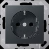 A 1520 BFKI ANM Socket SAFETY+, thermoplastic, painted, series A, anthracite mat