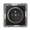 Gniazdo pojedyncze z uziemieniem z przesłonami torów prądowych, z ładowarką USB GP-1YZPUSB/m/50