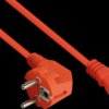 SK0130-O030 Safety plug type E+F (90° angled), to socket C13, 3m