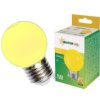 Żarówka Led E27 230V 1W Kula Żółta Pc