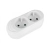Gniazdo przenośne dwukrotne 16A 2P 250V białe GN-260