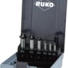 RUKO 102790EPRO Pogłębiacz stożkowy zestaw 6 szt. 6.3 mm, 8.3 mm, 10.4 mm, 12.4 mm, 16.5 mm, 20.5 mm HSS 1 zest.