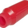Snap-on lever cap, round, Ø 3.5 mm, (H) 10.5 mm, red, for toggle switch, 9090.0103