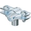 Spacer clamp, closed, max. bundle Ø 10 mm, steel, galvanized, silver, (L x W) 37 x 18 mm, 1362410