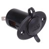 Cigarette Lighter Panel Mount Socket with Cover 10A 12V A13-106H