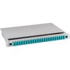 FO splice box, 24 x 50/125 OM2, 12 x SC duplex, (W x H x D) 483 x 44.5 x 244 mm, gray, BA71203.24