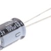 Kondensator 100μF 63V dc Radialny, Otwór przelotowy Nichicon roztaw: 3.5mm 8 (Dia.) x 11.5mm