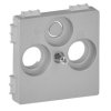 VALENA LIFE Plakietka do gniazd telewizyjnych stosowanych przez operator telewizji kablowej aluminium 754802 LEGRAND