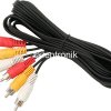 Przyłącze kabel RCA/RCA X3 1,2m- 1,5m